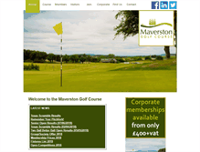 Tablet Screenshot of maverstongolf.com